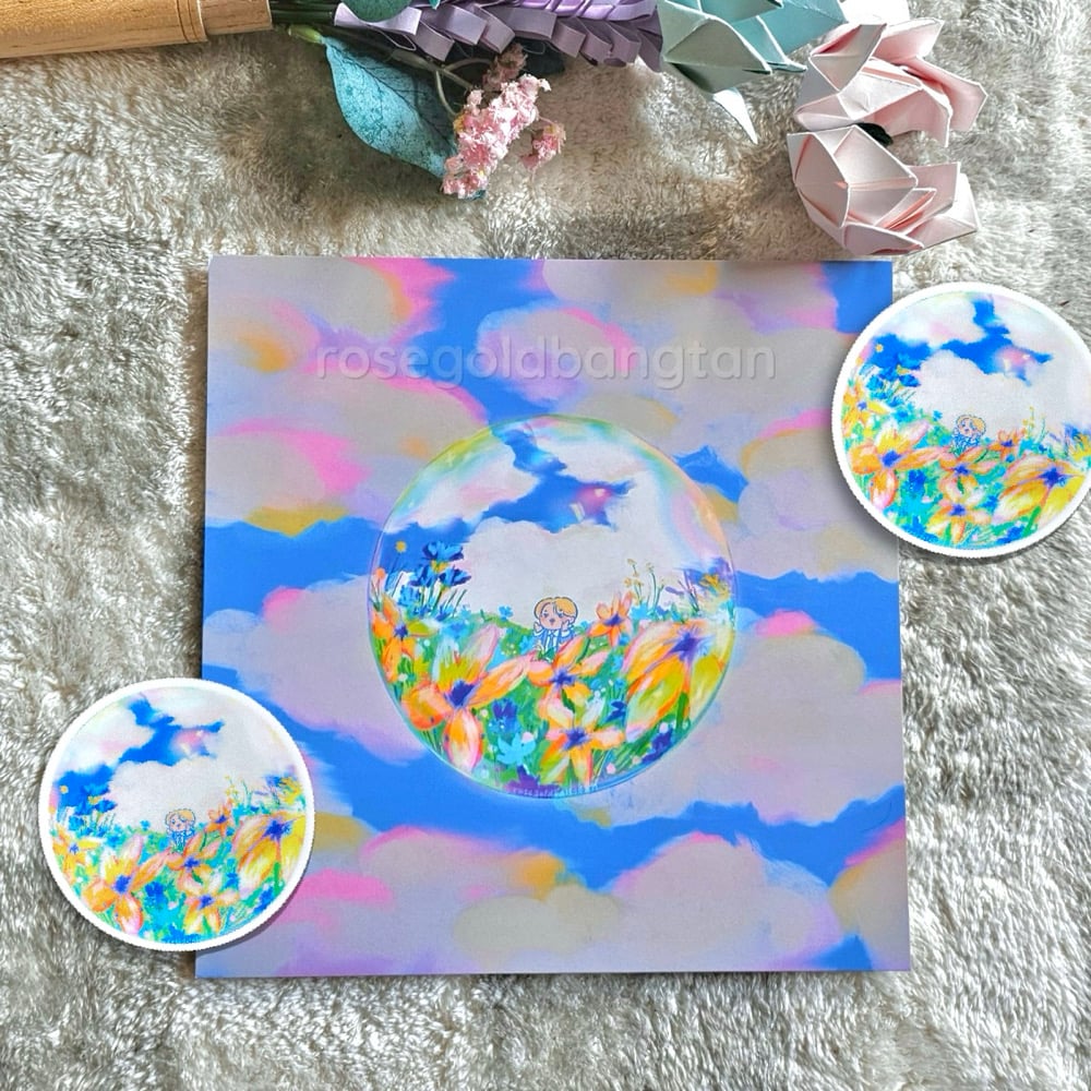 Image of jimin garden marching band art print + sticker