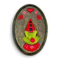 Large Sculpture: Clown Frog