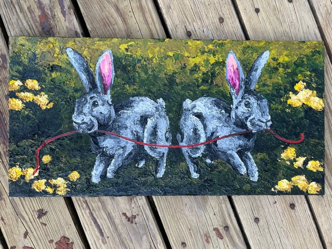 Original Oil Painting: “Tied Together” 