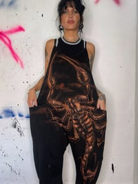 Image 3 of “SCORPION” CUSTOM BLEACH PAINTED BAGGY JUMPER SMALL