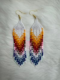 Beaded earrings by Meeka 