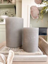 Image 2 of Rustic Pillar Candles ( 3 Colours )