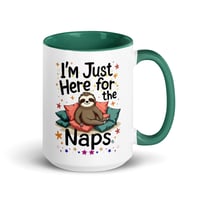 Image 7 of Sloth Just Here For The Naps Coffee Mug