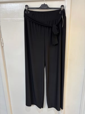 Image of Wide Legged Belted Trouser