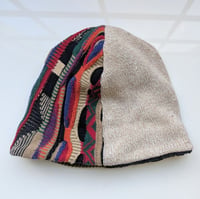 Image 3 of Upcycled Reversible Beanie Cotton Blend -42