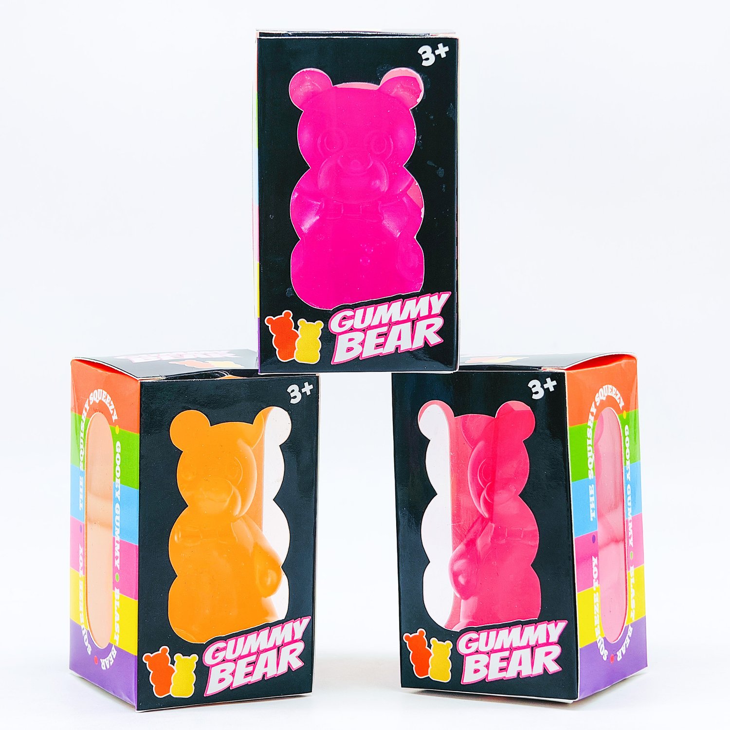Image of 8cm NeeDoh Cute Gummy Bear Sensory Squeeze Toy with Jelly-like Filling Slow Rebound Stress Relief To