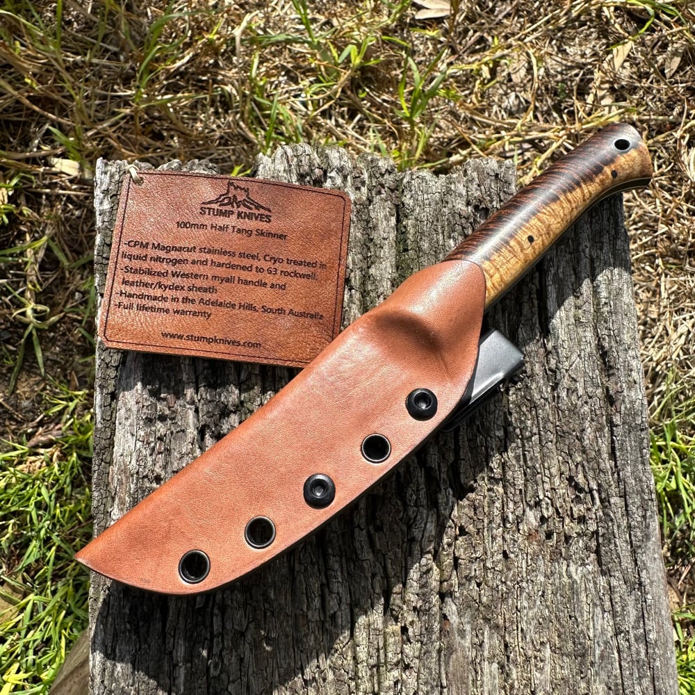 Image of 100mm Half Tang Skinner Magnacut Myall