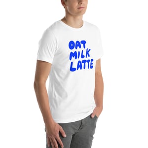 Image of Oat Milk Latte - Unisex longer and extended sizes t shirt
