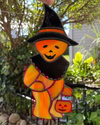 Image 1 of Stained Glass Halloween GD Bear