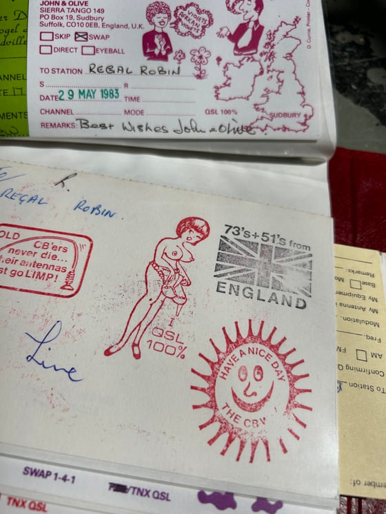 Image of QSL cards