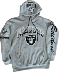 Image 1 of Heather Grey Raiders  Hoodie  
