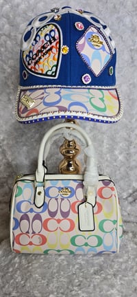 Image 1 of White Cch Crossbody w/ hat