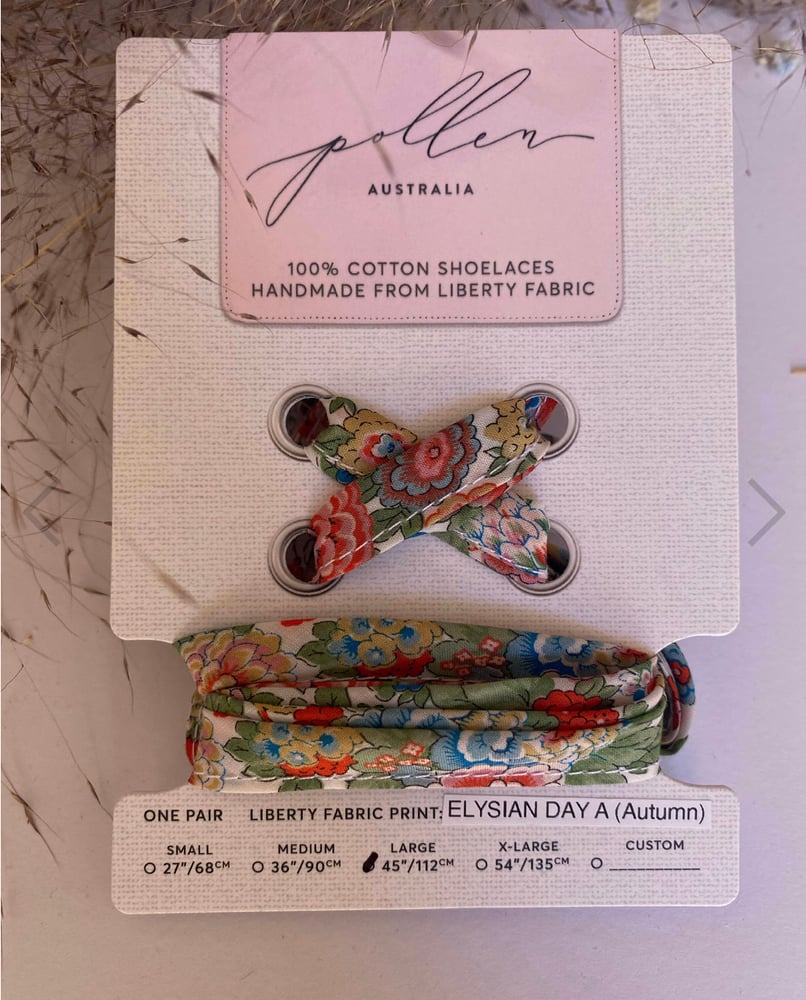Image of Liberty Print Shoelaces In Elysian Day A