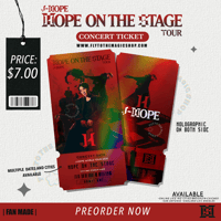 Image 1 of HOPE ON THE STAGE CONCERT FAN MADE TICKET