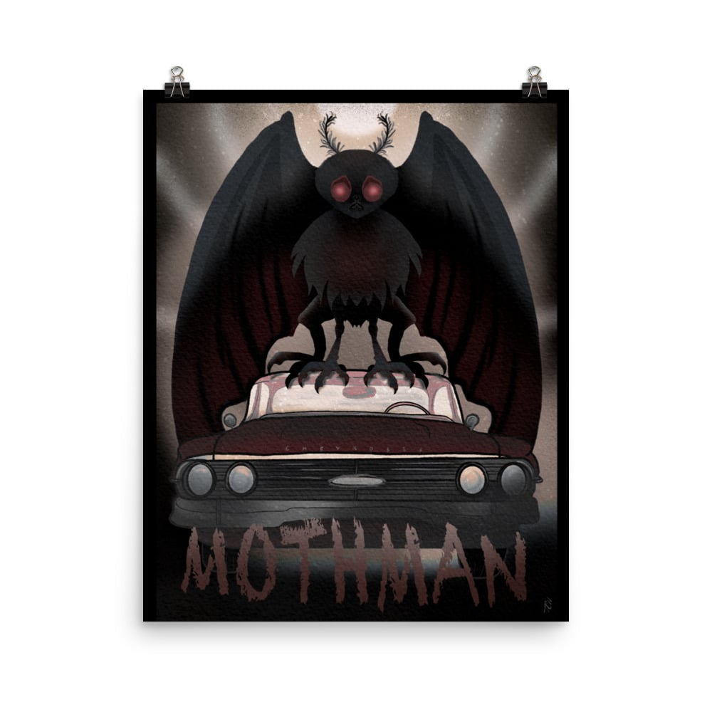 Mothman 1960s Vintage Poster