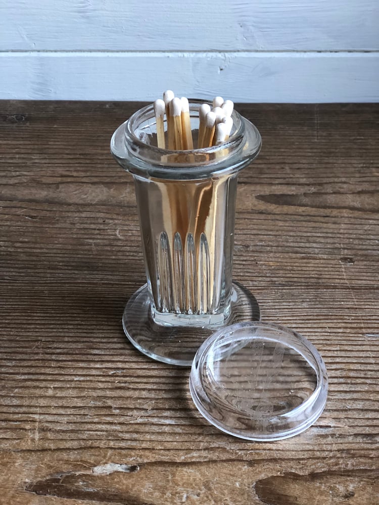 Image of Lab glass coplin slide staining jar