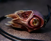 Image 14 of Flesh Oracle Snaggletooth Pendant - Handmade OOAK
