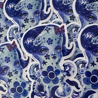 Image 2 of Octopus Girl (Delft Series) Ltd Ed. Large 4x6 Sticker