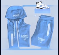 Sky-Blue Tech Suit