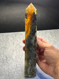 Image 12 of Yellow Fluorite & Moss Agate Tower #2410