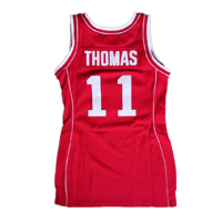 Image 2 of Isiah Thomas Basketball Jersey Dress Womans Size M Red Indiana Hoosiers