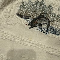 Image 3 of Vintage Leaping Trout Sweater - XXL