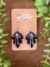 SILVER BOW ACCENT EARRINGS