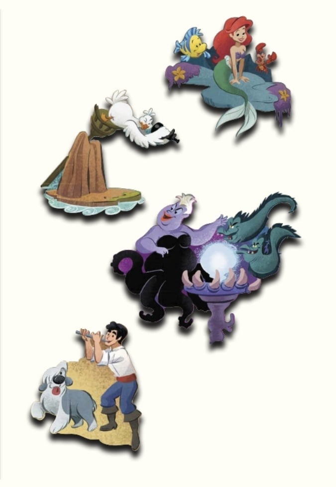 Image of The little mermaid disney maps wdi pin set le 400