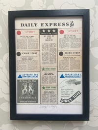 Image 10 of Scoop!  c1960s, The Times and other newspapers framed artwork