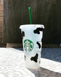 Cow print cup