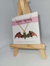 Red/Black Bat Necklace