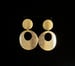 Image of Gold Rounded Clip-On Earrings 