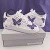 Custom Air Force 1 Butterfly Purple