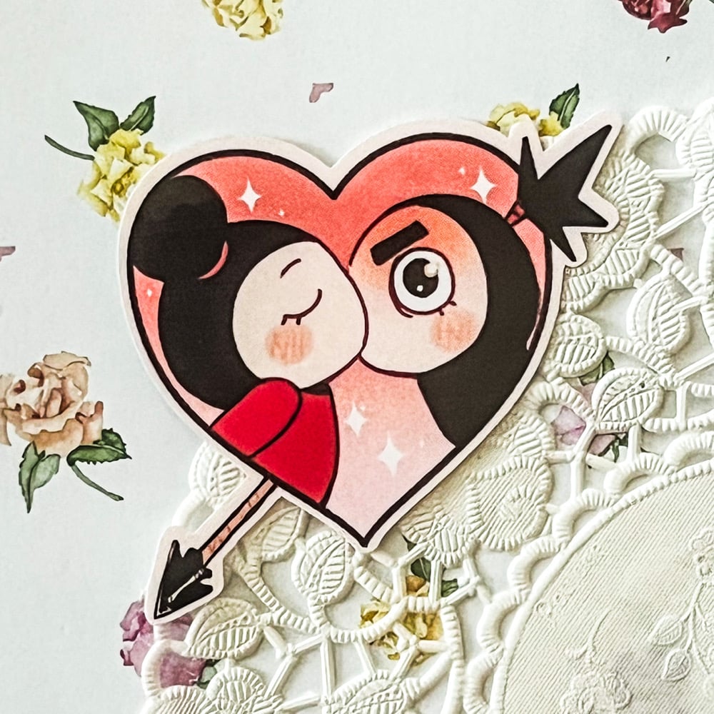 Image of Pucca Loves Garu Sticker