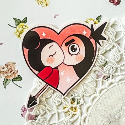 Image of Pucca Loves Garu Sticker