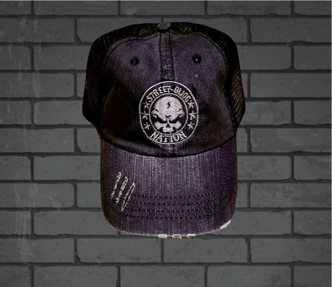 Street Glide Nation Distressed Trucker Cap 