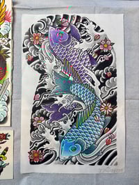 Koi and Cherry Blossoms 