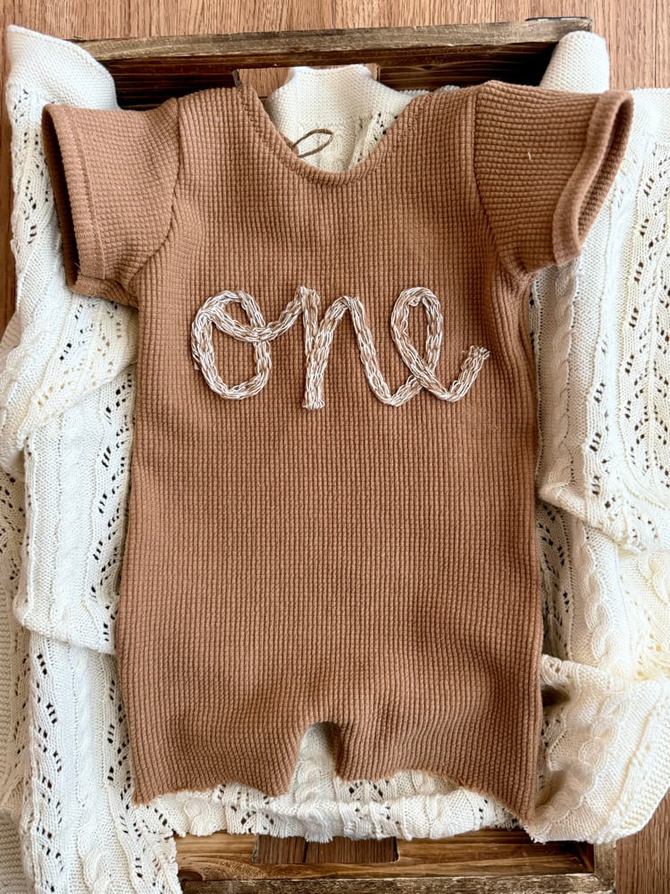 Image of Caramel ONE romper