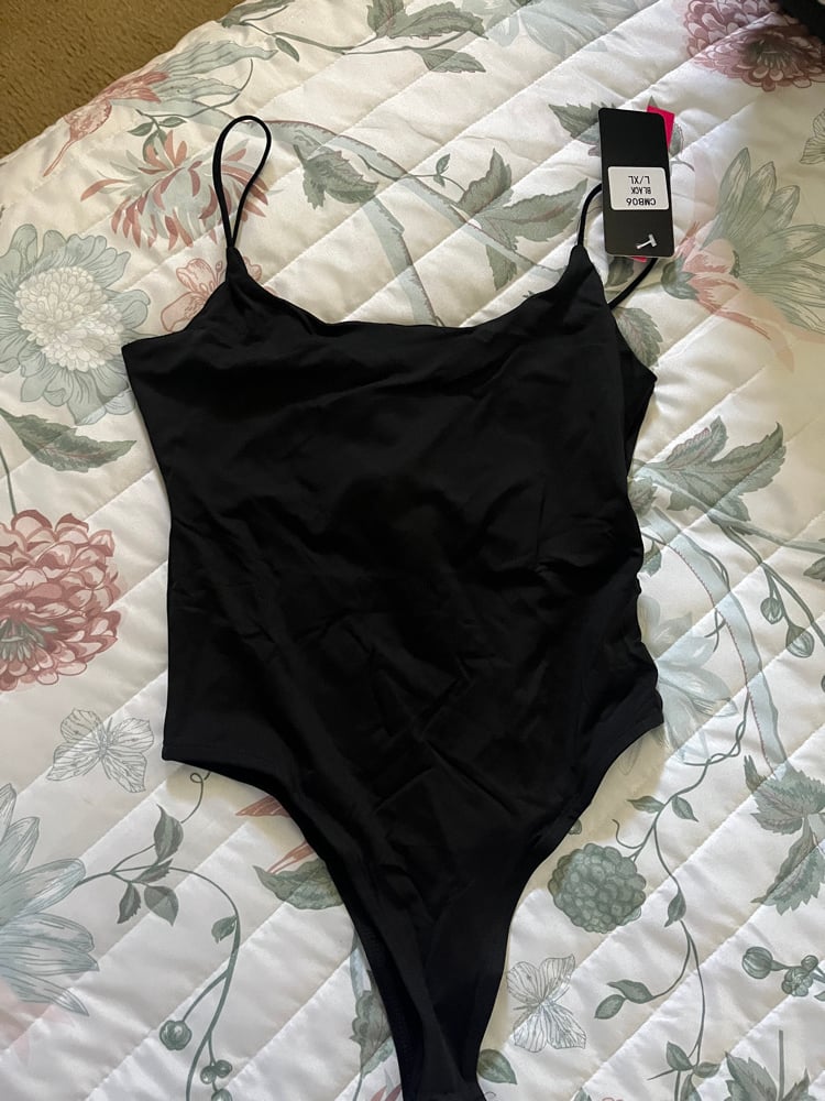 Image of Black body suit 