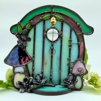 Image 1 of Mushroom Garden Fairy Door Candle Holder 