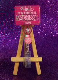 Image 1 of Rectangle shape badge reel