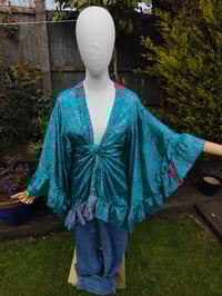 Image 2 of Amara Wrap dress - light jade