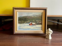 Image 1 of Wintry Oil Landscape on Board