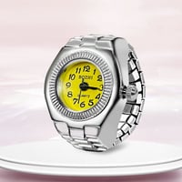 Image 5 of Ring Watch New Hot Selling Creative Alloy Shell Finger Circular Dial Couple Men And Women