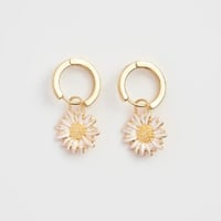 Image 1 of Fable Enamel Daisy Huggies