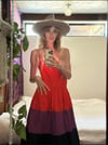70s Ted Lapidus color block sundress 
