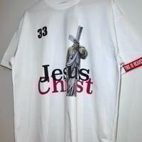 Image 2 of "JESUS CHRIST" Tee - White