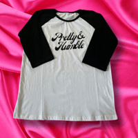 Pretty & Humble Fitted Raglan Tee Black