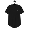 EMF Broadcast White Logo Men's Curved Hem T-Shirt