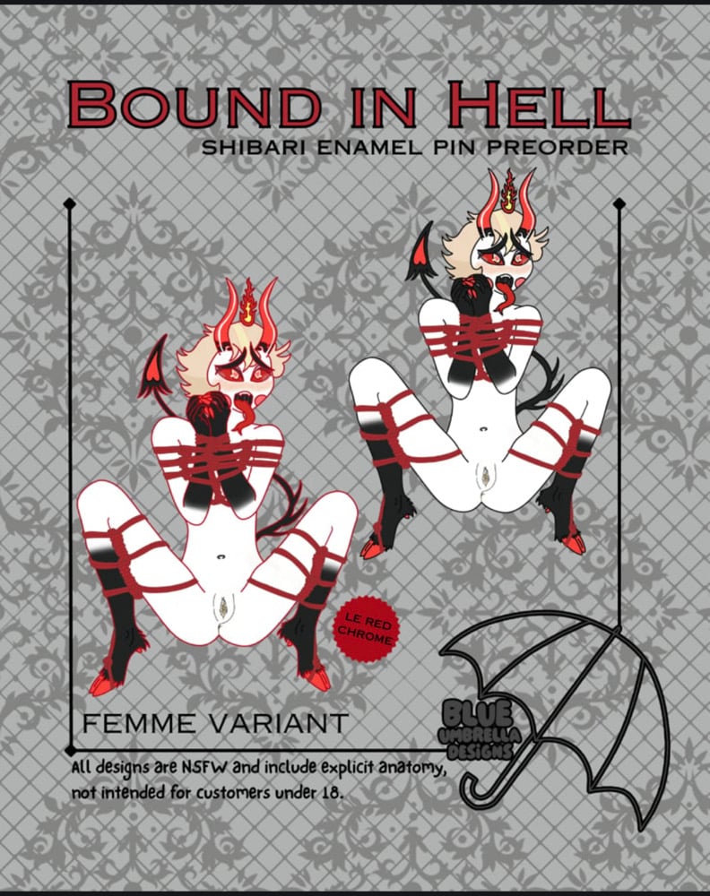 Image of PREORDER - Bound in Hell Pin Series - Luci